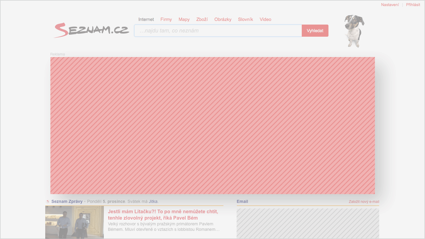 Example of an Exclusive banner