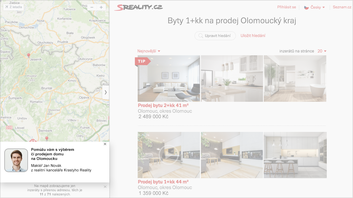 Example of an agent giving a tip for a property.